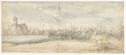 View of Castle Crayenhof in Zwijndrecht, 1606. Creators: Peter Paul Rubens, Jan Wildens.
