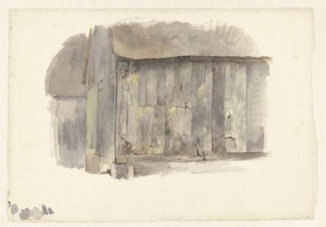 Study of a wooden shed, 1825-1873. Creator: Pierre Louis Dubourcq.