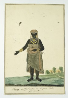 Pusega, daughter of Coba (or Kobé), a chief of the Gqunukhwebe tribe, 1778. Creator: Robert Jacob Gordon.