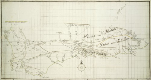 Map of the Southern part of the Cape from St Helena Bay to the Great Fish River, c.1777-1786. Creators: Robert Jacob Gordon, Johannes Schumacher.