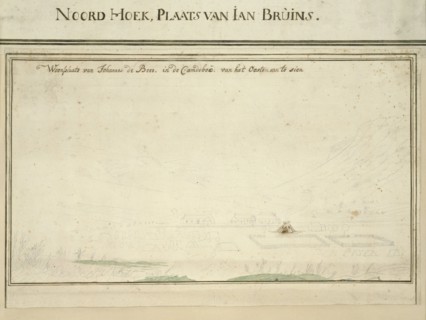 View of the farm of Johannes de Beer at Camdeboo, near the Sneeuberge, seen from the..., c.1777-1778 Creators: Robert Jacob Gordon, Johannes Schumacher.