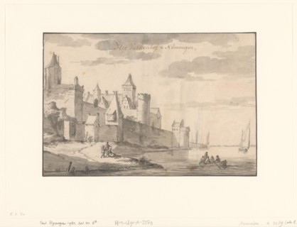 View of the Valkhofburcht in Nijmegen, 1637-1692. Creator: Roelant Roghman.