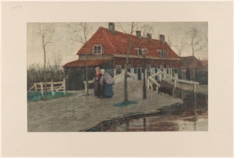 Village view, 1872. Creator: Theodorus Ludovicus Mesker.