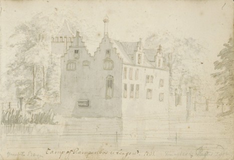 House in Rampenbosch Castle in Bergen, 1723. Creator: Abraham Meyling.