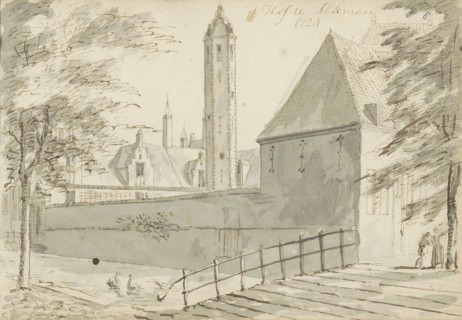 Hof van Sonoy in Alkmaar, 1724. Creator: Abraham Meyling.