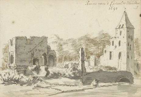 Ruin of Heusden Castle in Heusden, 1691. Creator: Abraham Meyling.