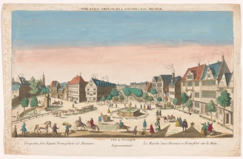 View of the RossMarkt in Frankfurt am Main, 1700-1799. Creator: Anon.