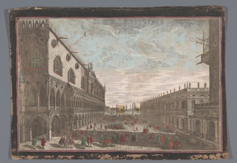 View of the San Marco square in Venice, 1700-1799. Creator: Anon.