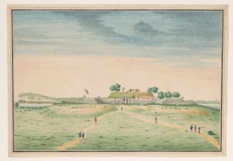 View of the south side of the fort in Kalutara, c.1750. Creator: Anon.