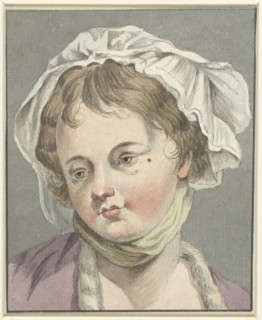 Head of a girl with hat, 1745-1850. Creator: Anon.