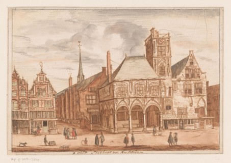 View of the old town hall in Amsterdam, 1625-1652. Creator: Anon.