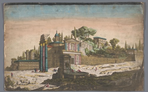 View of the Roman Forum in Rome, 1700-1799. Creator: Anon.