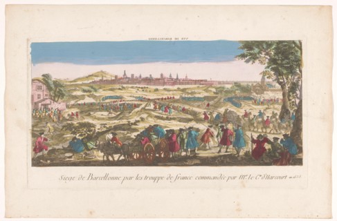 View of Barcelona's siege by the French in 1635, 1700-1799. Creator: Anon.