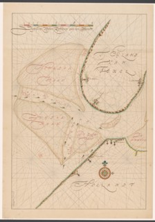 Map of a part of the head of North Holland, c.1620-c.1699. Creator: Anon.