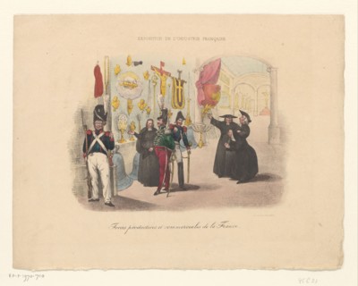 Cartoon on the production of ecclesiastical objects, early 19th century? Creator: Anon.