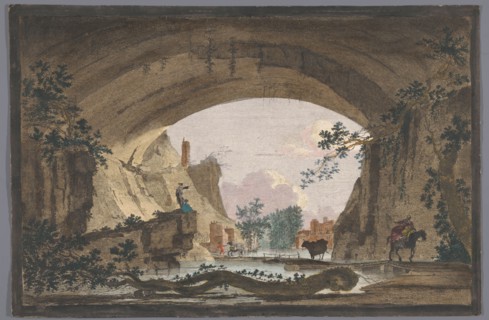 View of a vault over a river, 1700-1799. Creator: Marie-Jeanne Ozanne.
