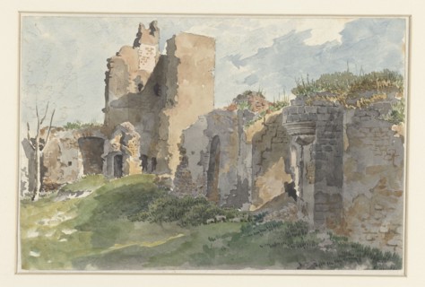 Ruins of the Château de Chevreuse, 1821. Creator: Anon.