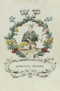Cartoon of Adriaan Ploos, 1710-1720. Creator: Anon.