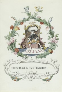 Cartoon of Hendrik van Essen, 1710-1720. Creator: Anon.