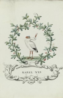 Cartoon of Karel Nys, Provoost, 1710-1720. Creator: Anon.