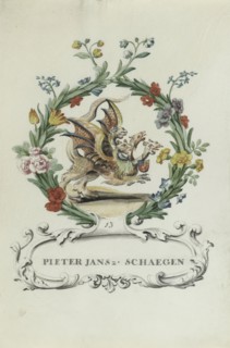 Cartoon of Pieter Jansz. Schaegen, 1710-1720. Creator: Anon.