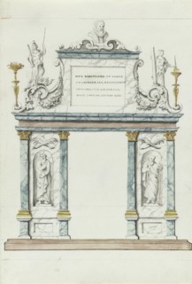 Triumphal portal: 'This Fatherland, Your Father ...', 1710-1720.  Creator: Anon.