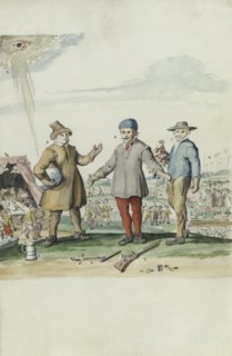 Dialogue between Kees den Boer and the landlord, 1710-1740. Creator: Anon.