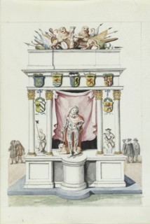 Triumphal gate of Prince Maurits, 1710-1720.  Creator: Anon.
