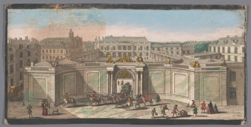 View of Hôtel de Soubise in Paris, 1700-1799. Creators: Anon, Jacques Rigaud.