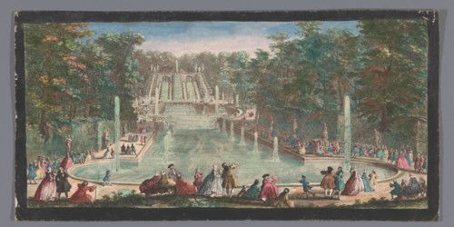 View of the Cascades of the Garden of the Château de Saint-Cloud, 1730. Creators: Anon, Jacques Rigaud.