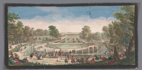 View of the Orangery of the Château de Saint-Cloud, 1730. Creators: Anon, Jacques Rigaud.