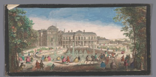 View of the Château de Saint-Cloud seen from the chemin de Versailles, 1730. Creators: Anon, Jacques Rigaud.
