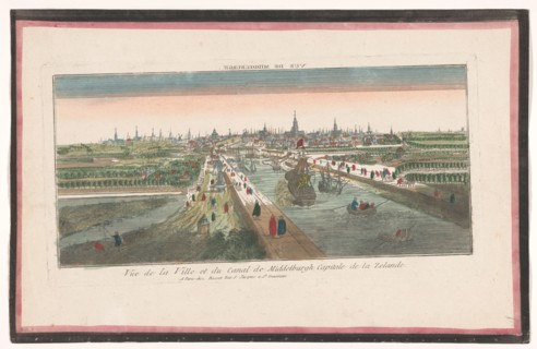 View of the city of Middelburg and the Havenkanaal, 1700-1799. Creator: Anon.