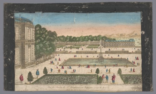 View of the garden of the Royal Palace La Granja de San Ildefonso in the vicinity.., 1700-1799. Creator: Anon.