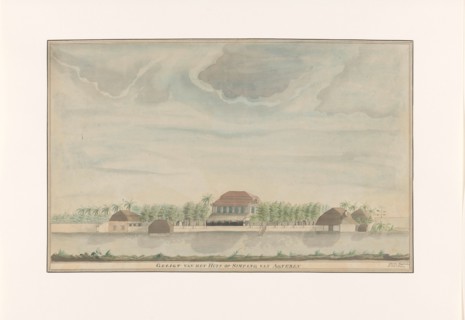 The Residents House at Simpang van Agteren, 1809.  Creator: C. Coolen.