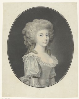 Portrait of Frederica Louise Wilhelmina, 1780-1803. Creator: Charles-Melchior Descourtis.