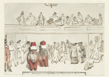Bal Masqué in the Zwanenburgerstraat (diary, March 26), 1805-1808. Creator: Christiaan Andriessen.