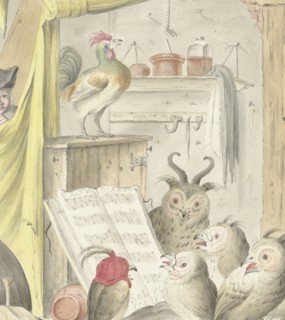 Interior with bird concert, 1620-1715. Creator: Cornelis Saftleven.