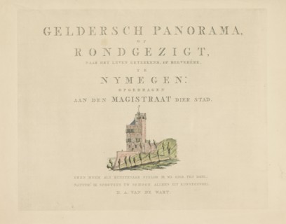 Belvédère in Nijmegen, 1815-1824. Creator: Derk Anthony van de Wart.