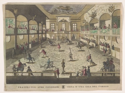 View of a tournament school, 1700-1799. Creator: Unknown.