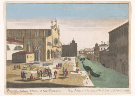 View of the church of St. John and Paul of Venice, 1700-1799. Creator: Unknown.
