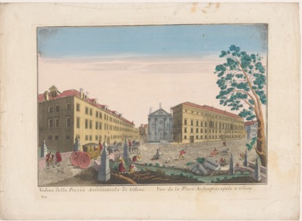 View of the Church Sant'antonio Abate and the Palazzo ArciveScovile in Udine, 1700-1799. Creator: Unknown.