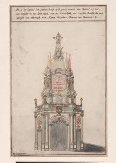 The Castle in Brussels...marriage of Joseph II and Maria Isabella van Parma, 1760, (1760).  Creator: Ferdinandus Josephus de Rons.