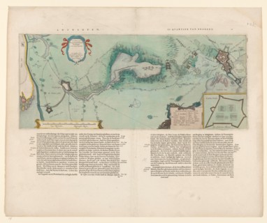 Map of the area between Bergen op Zoom and Steenbergen, 1630. Creator: Franciscus van Schooten.