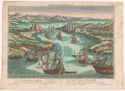 View of the Dardanelles Strait, 1742-1801. Creator: Anon.