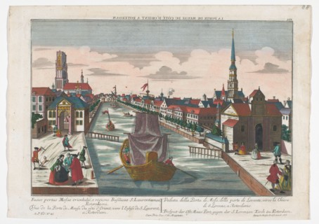 View of the Western Old Gate and Eastern Old Gate in Rotterdam, 1742-1801. Creator: Anon.