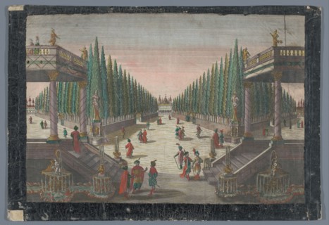 View of an avenue in a cypress garden in Constantinople, 1742-1801. Creator: Anon.