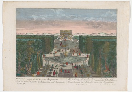 View of an avenue in the middle of a garden, 1742-1801. Creator: Anon.
