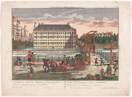 View of the Arsenal at the Admiralty in Amsterdam, 1742-1801. Creator: Anon.