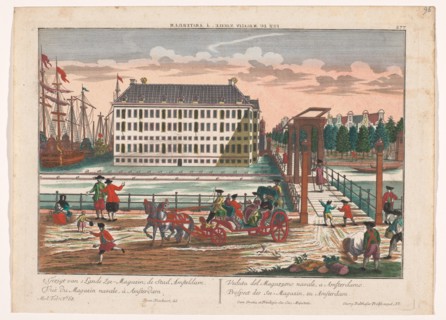 View of the Arsenal at the Admiralty in Amsterdam, 1742-1801. Creator: Anon.
